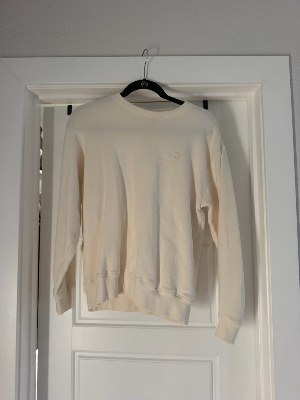 Cream Crewneck Sweater PINK